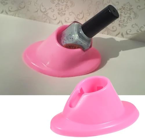 Silicone nail polish bottle holder stand
