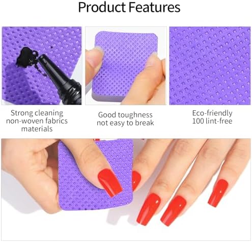 Lint-free non-woven nail wipes 200 count